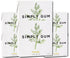 Simply Gum | Fennel | Plant- Based Chewing Gum | Pack of Six (90 Pieces Total) | Synthetic Plastic Free + Aspartame Free + non GMO...