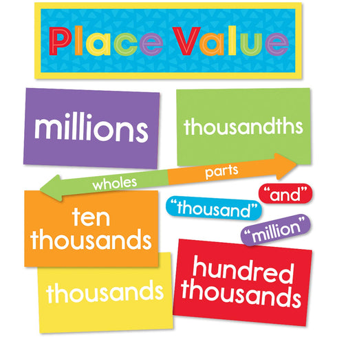 Carson Dellosa Understanding Place Value Mini Bulletin Board Set...