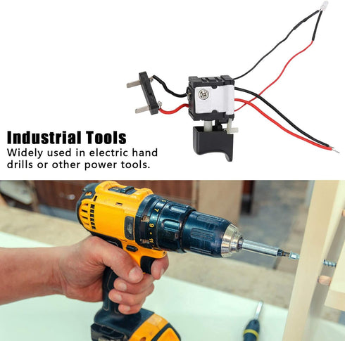 Electric Drill Switch, 2pcs Power Tool Switch for Electric Hammer Impact Drill Equipment Accessories...