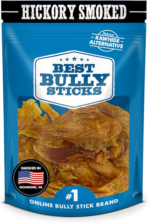 Premium Hickory Smoked Chicken Jerky Dog Treats - Dehydrated Chicken Breast Fillet Treats for Dogs - No Additives 100% Natural Protein, Chicken Je...