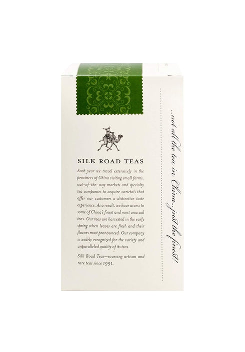 Silk Road Teas, Longjing Dragon Well Organic Green Tea, Wok-Fired Leaves, Toasty Flavors, 15 Tea Bags...
