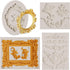 Baroque Silicone Fondant Frame Mold, Photo Cake Mold for Baking Wedding Birthday Party Cake Decorating, Cupcake Toppers Chocolate, Curlicues Borde...