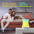 Cute Small Bluetooth Speakers with RGB Multi-Colors Rhythm Lights, Portable Bluetooth Speaker with FM Radio, Loud Stereo Sound, Dual Pairs, Teenag...