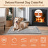 BEAUTYZOO Dog Crate Mat Pad, Soft High Resilience Foam Dog Crate Pad Kennel Pads with Soft Wavy Plush, Anti-Slip Washable Mattress for Jumbo Extra...
