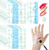 Qianyu 100 Pieces Makeup Hand Palette Single Use Makeup Mixing Palette Professional Makeup Artist Must Haves Disposable Transparent Waterproof Cos...