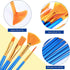 AROIC Acrylic Paint Brush Set, 30 pcs Nylon Hair Paint Brushes for All Purpose Oil Watercolor Face Body Rock Painting Artist, Small Paint Brush Ki...