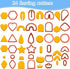 MEMOVAN Polymer Clay Cutter Set 24 Shapes Clay Earring Cutters with Earring Tool Accessories for for Polymer Clay Earring Jewelry Making Supplies...