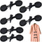 Aswewamt 6 Sets Pu Leather Sew-On Toggles Closure with Resin Horn Button Sewing Accessories for Coat Clothing Jacket, Sweater, Windbreaker...