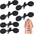 Aswewamt 6 Sets Pu Leather Sew-On Toggles Closure with Resin Horn Button Sewing Accessories for Coat Clothing Jacket, Sweater, Windbreaker...