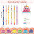Panelee 72 Pcs Happy Birthday Pencils and Greeting Cards Set Colorful Printed Birthday Pencils Bulk Birthday Certificates Happy Birthday Pencils w...