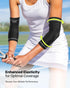 Elbow Compression Sleeve 2 Pack, High Elastic Elbow Brace for Tendonitis and Tennis Elbow for Women & Men, Pain Relief Elbow Sleeve for Tennis, Go...