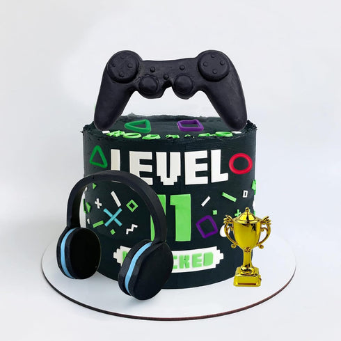 11 PCS Video Game Themes Cake Toppers Cake Decoration Headset Cake Decoration Game Console Controller Cake Decoration Game Theme Birthday Party Su...