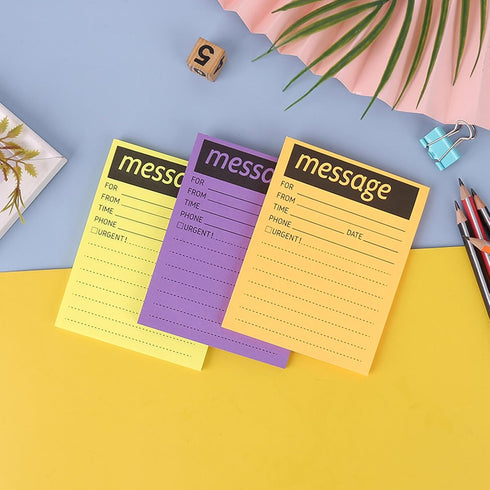 8 Colors While You Were Out One-Sided Note Pads,Sticky Note Pads,Message Pads for Work Call,Home Office School Supplies...
