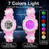 Venhoo Kids Watches 3D Cartoon Waterproof 7 Color Lights Toddler Wrist Digital Watch with Alarm Stopwatch for 3-10 Year Girls Little Child...
