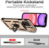 Hitaoyou iPhone 11 Pro Max Case with Camera Cover & Kickstand - Military Grade Shockproof Heavy Duty Protective Magnetic Case, Gold...