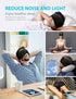 TOPOINT Bluetooth Sleep Mask, Eye Mask Wireless Headphones, Silk Sleeping Eye Cover Travel Music Headsets with Microphone Handsfree, Sleep Headpho...