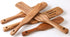 Wooden Spurtles Set for Cooking, 5 Pcs Natural Teak Wood Slotted Spurtles for Stirring, Mixing, Serving, Non-Stick Heat-Resistant Kitchen Utensils...