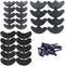 MiMiLive Heel Plates 28 Pairs Rubber Shoes Heel taps Tips Repair Pad Replacement with Nails Small, Medium,Large Size (3 Size,Black)...