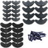 MiMiLive Heel Plates 28 Pairs Rubber Shoes Heel taps Tips Repair Pad Replacement with Nails Small, Medium,Large Size (3 Size,Black)...