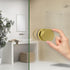 CKB Double Sided Shower Glass Door Knob, Polished Gold Finish with Solid 304 Stainless Steel Door Handle Pull for Bathroom. Compatible with 5/16" ...