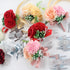 HIONXMGA 14 PCS Corsage Wristlet Band Silver Wrist Corsage Bracelets Bands, Wedding Party Prom Wristlets Band DIY Handmade Corsage Supplies Alumin...