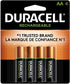 Duracell AA NiMH rechargeable blister pack, 4 per pkg. 2500mAh...