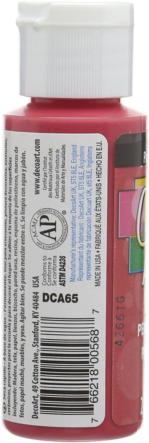 DecoArt Acrylic Paint, 59ml, Wild Watermelon, 2 Fl Oz (DCA65-3)...