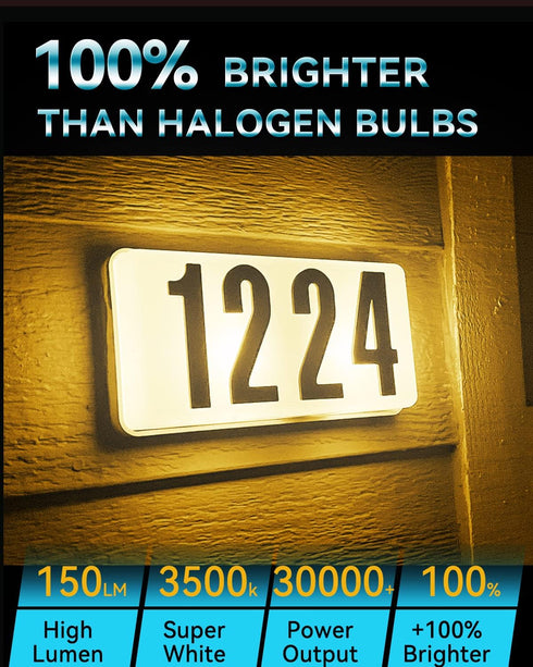 Keiurot House Number Light Bulb 194 193 Bulb Address Sign LED Replacement Address Light Bulb Kit, Address Bulb Landscape Cabinet Lighting Warm Whi...