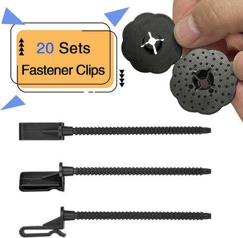 Solar Panel Guard Clips,20pcs Nylon Critter Guard Clips,Rustproof Solar Panel Bird Guard Fastener Clips for Fixing Wire Mesh to Solar Panels,Solar...