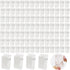 100 Pcs Self Adhesive Clips Wall Clips Tapestry Clips Plastic Sticky Photo Poster Clips Sticky Hanging Spring Clips for Home Office (Clear)...