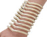 Women Fashion Jewelry Gold Metal Extra Long Cuff Bracelet Wrist Chevron Wonder Style...