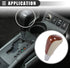 Motoforti Car Automatic Gear Stick Shift Knob, for Toyota RAV4 Camry Corolla, Faux Leather, Wood, Beige Brown...