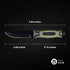 10" Fixed Blade Tactical Knives with Sheath and Clip, Stainless Steel Survival Hunting Bushcraft Full Tang Non-Slip Handle Outdoor Knife for Campi...