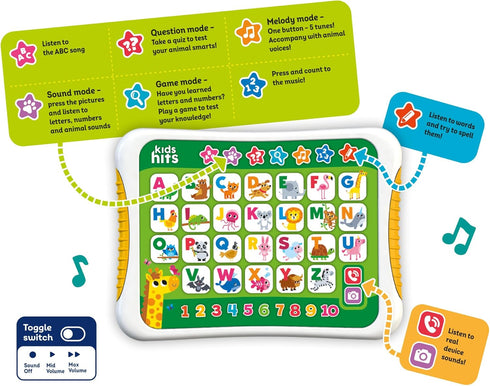 Kids Hits Educational Toddler Hit Pad - ABC Fun, Learning Toy for 3 Years Plus...