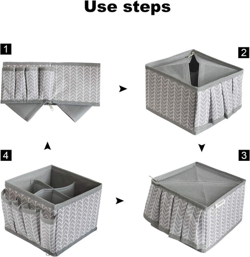 VERONLY Cosmetic Storage Bins Makeup Organizer, Adjustable Multifunction Storage Box Desk Drawer Divider for Makeup Brushes, Bathroom Countertop o...