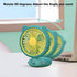 Handheld Fan Mini, Cute Hand Fan Portable, Powerful USB Rechargeable Fan with 4 Speeds and LED Display for Kids Women, Battery Small Electric Hand...