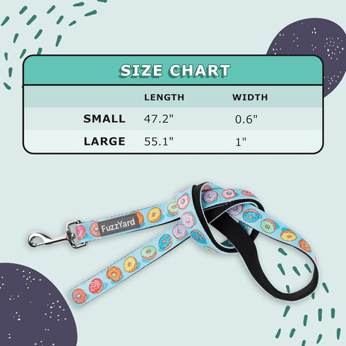 FuzzYard You Drive Me Glazy Dog Leash | Size S | Comfortable Neoprene Lead for Dogs | Perfect for Outdoor Walking & Training...