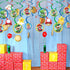 Swirl Hanging Decorations - 5" & 7" (Pack of 12) - Perfect for Themed Parties & Events, Super Mario Brothers...
