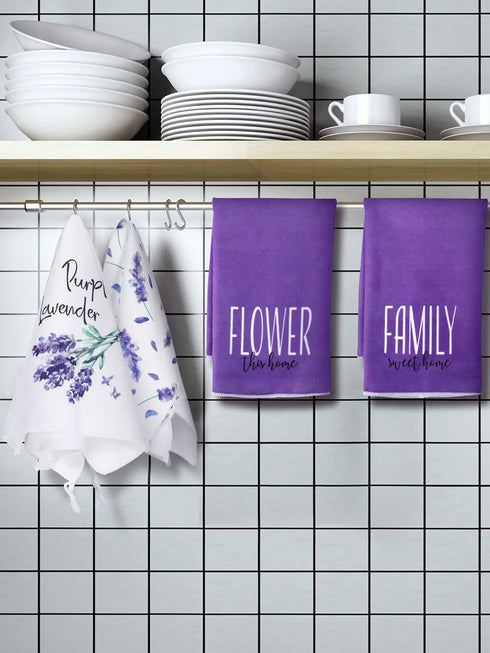 Bencailor 4 Pcs Sunflower Kitchen Towels Decorative Dish Towels Funny Hand Towel Absorbent Kitchen Cloths Buffalo Plaid Tea Towels Housewarming Gi...