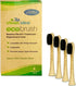 Electric Toothbrush Replacement Heads 4pk – Charcoal Infused Bamboo - Sustainable BPA Free Electric Toothbrush Heads...