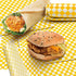100 Sheets Checkered Dry Waxed Deli Paper Sheets, Paper Liners for Plastic Food Basket, Wrapping Bread and Sandwiches (Yellow)...