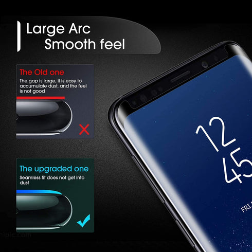 BANDQ 3 Pack for Samsung Galaxy S8 Screen Protector?3+1 Pack? 1 Pack Camera Lens Protector, 9H Scratch-Resistant HD Tempered Glass Screen Protecto...