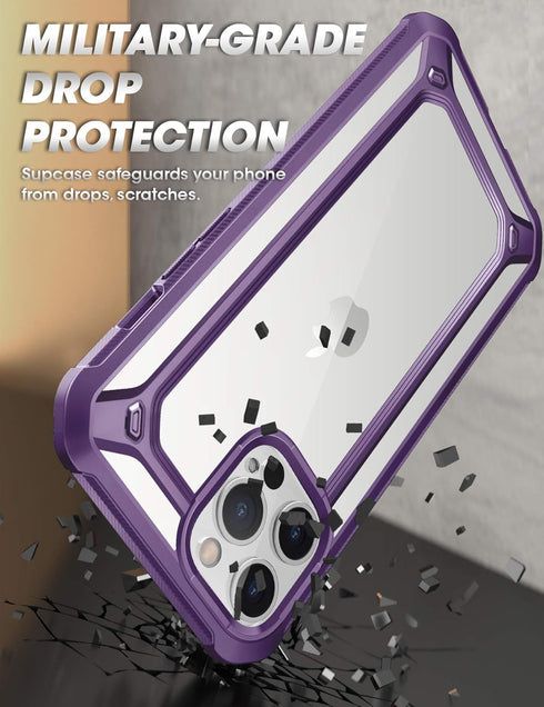 SUPCASE Unicorn Beetle EXO Series Case for iPhone 12 Pro Max (2020 Release) 6.7 Inch, Premium Hybrid Protective Clear Bumper Case (Purple)...