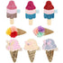 8 Pcs Baby Girls Hair Clips Ice Cream Shape Clips Glitter Sparkly Hair Bows Boutique Hair Barrettes hairpins hair accessories for Little Girls Tee...