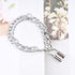 Boho Lock Anklet Silver Ankle Bracelets Chunky Paper Clip Chain Anklets Punk Foot Chain Beach Foot Anklets Accessories Jewelry for Women Gifts...