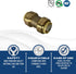 2 Pcs XFITTING Push Fit 3/4 Inch x 3/4 Inch, 3/4" Push Fit Coupling, 27-2-2=2XX...