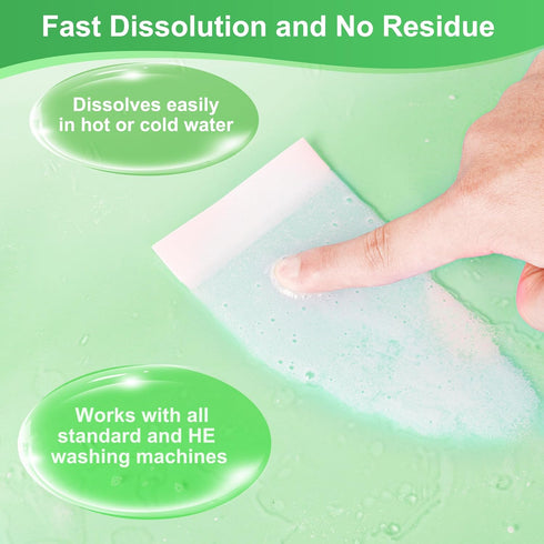 Laundry Detergent Sheets - 200 Loads, Fragrance Free, Eco-Friendly, Hypoallergenic, Portable, Save Space and Travel...