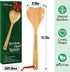 Bamboo Heart Shaped Spoon for Cooking - Wooden Cook with Love Spoon Kitchen Utensils, Valentines Mother's Day Gifts for Grandma Mom Couple Wife Ho...