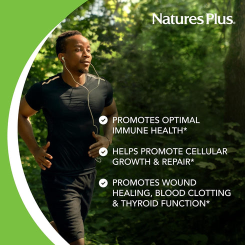 NaturesPlus Zinc Tablets - 10 mg, 90 Vegetarian Supplements - Immune System Supplement for Cellular Growth & Repair - Promotes Healthy Digestion, ...