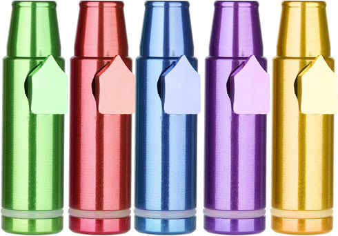 5PCS Metal Leak-proof Bottle, Travel Mini Bottle Dispenser, Portable Metal Jar Spice Dispenser, Airtight Storage Bottle, Suitable for Outdoor Camp...